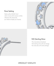 Load image into Gallery viewer, pendientes de plata de ley 925 con forma de C para mujer