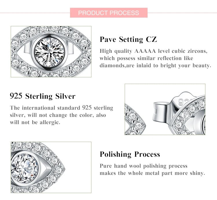 pendientes de plata de primera ley y Circonia cúbica para mujer