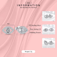 Load image into Gallery viewer, pendientes de plata de primera ley y Circonia cúbica para mujer