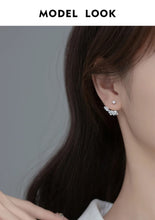 Load image into Gallery viewer, pendientes de plata de ley 925 con alas de boda para mujer