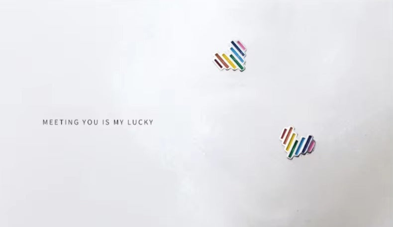 recién llegados lindo Arco Iris corazones joyería para mujeres