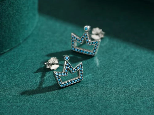 pendientes de plata de primera ley y turquesa para mujer