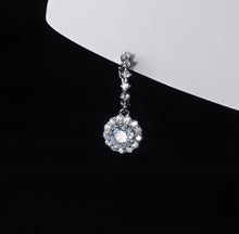 Load image into Gallery viewer, pendientes de plata de ley 925 con Circonia cúbica