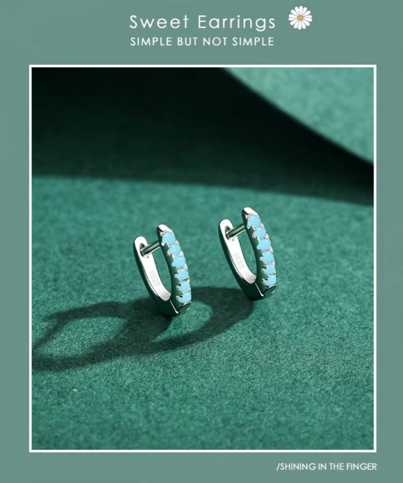 pendientes pequeños de Plata de Ley 925 para mujer y niña, aretes de aro, joyería llamativa