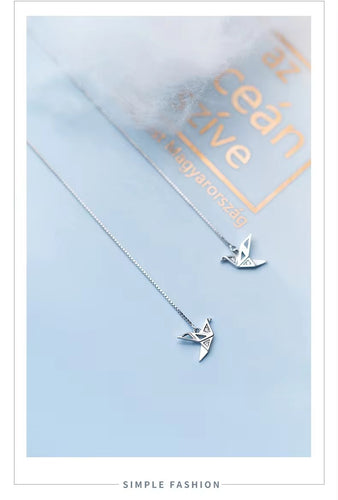 pendientes colgantes de plata esterlina 925 para mujer