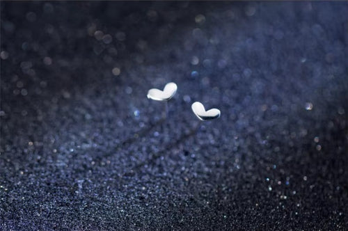 pendientes pequeños de plata de ley 2021 con corazones transparentes, joyería coreana, 925