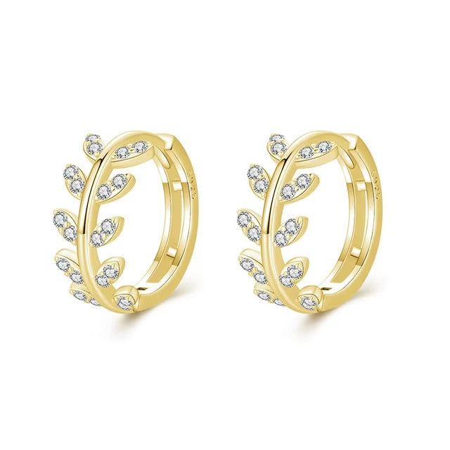 pendientes de Aro para mujer, Plata de Ley 100% 925