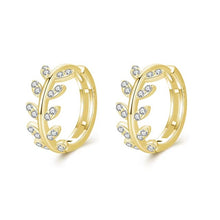 Load image into Gallery viewer, pendientes de Aro para mujer, Plata de Ley 100% 925