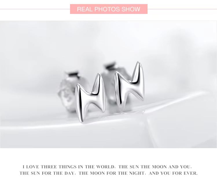 pendientes de plata de ley 100% 925 para mujer, aretes pequeños con forma de rayo