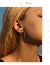 Load image into Gallery viewer, pendientes de plata de ley 925 con forma de lazo para mujer