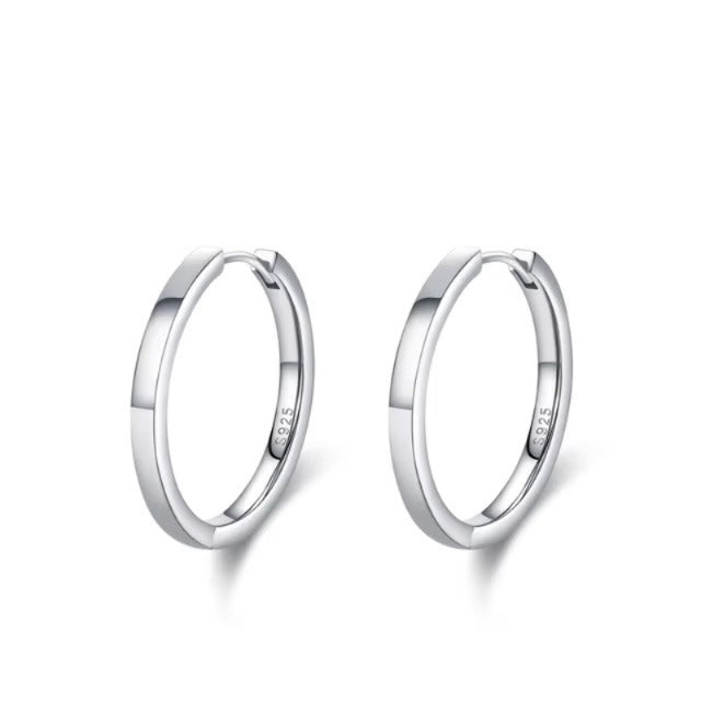 pendientes minimalistas de Plata de Ley 925 para mujer