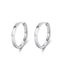 Cargar imagen en el visor de la galería, pendientes minimalistas de Plata de Ley 925 para mujer