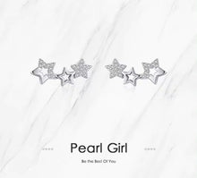 Load image into Gallery viewer, pendientes de plata de primera ley y circón para mujer