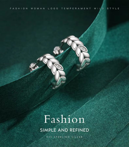 pendientes de tuerca Vintage para mujer, plata de ley 925 chapada en platino