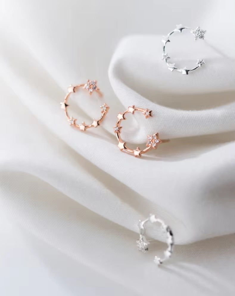 pendientes de plata esterlina 100% 925 para mujer