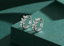 Load image into Gallery viewer, pendientes de Aro para mujer, Plata de Ley 100% 925