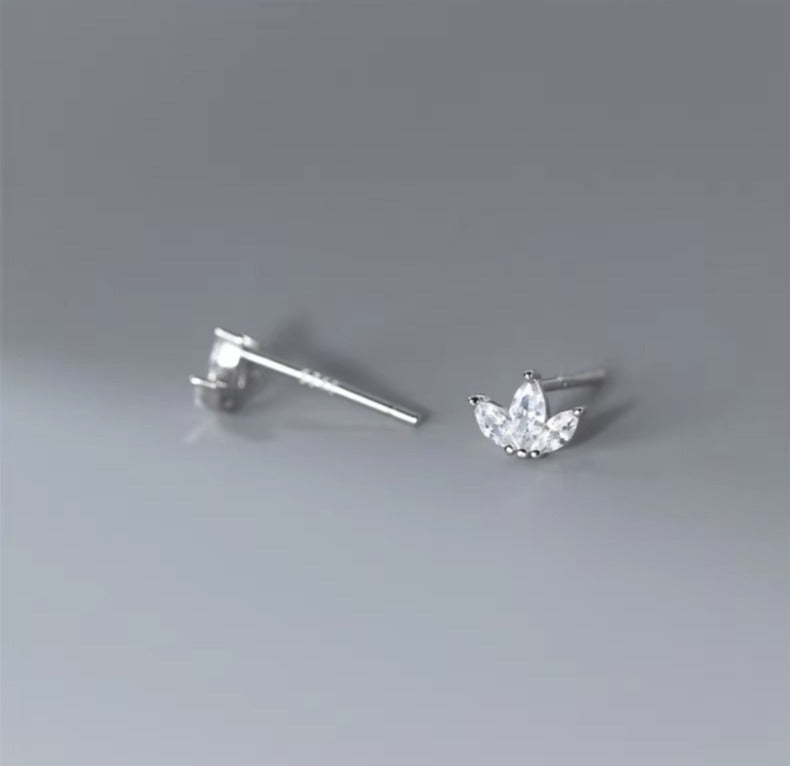 pendientes de plata de primera ley y Circonia cúbica para mujer