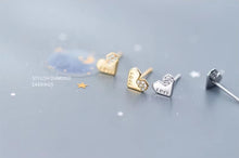 Cargar imagen en el visor de la galería, pendientes de tuerca de circonita deslumbrantes para mujer, joyería fina romántica