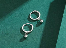 Cargar imagen en el visor de la galería, pendientes de aro de plata de ley 2021 auténtica para mujer y Niña