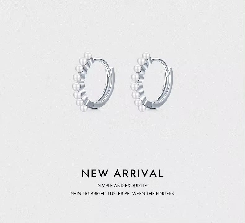 pendientes de aro de plata de ley 100% para mujer