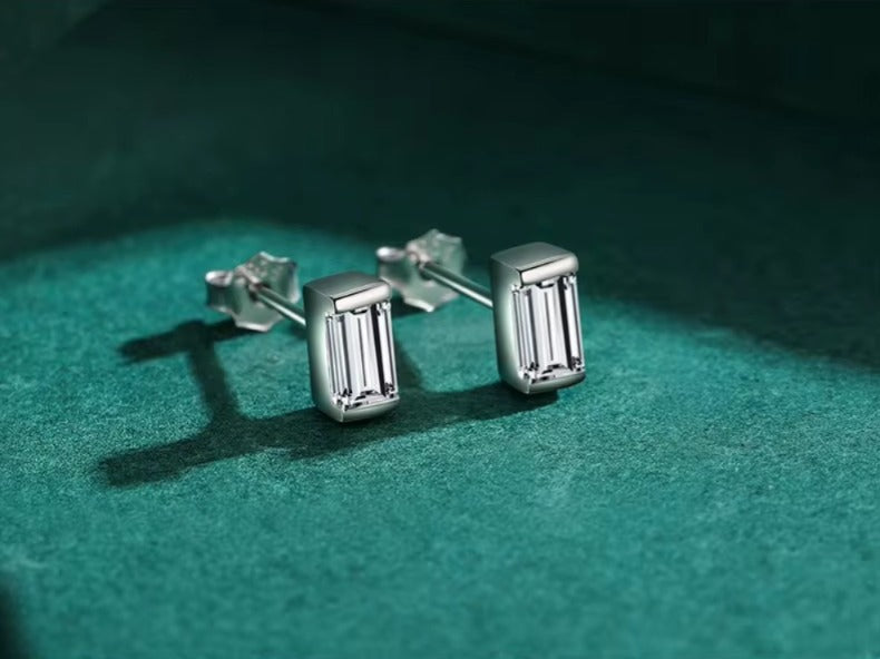 pendientes de plata de ley 925 con Circonia cúbica