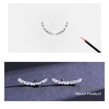 Cargar imagen en el visor de la galería, pendientes de plata esterlina 925 para mujer, joyería fina de lujo con corte de Esmeralda