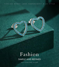 Cargar imagen en el visor de la galería, pendientes de tuerca de Plata de Ley 925 para mujer