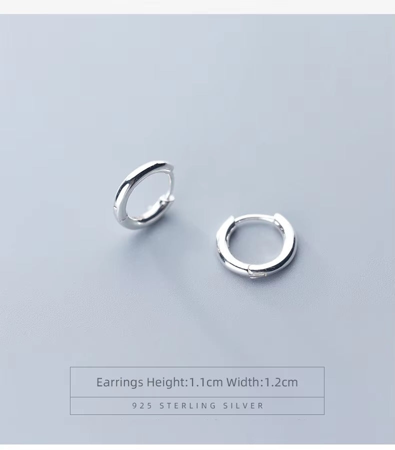 pendientes de aro minimalistas para mujer