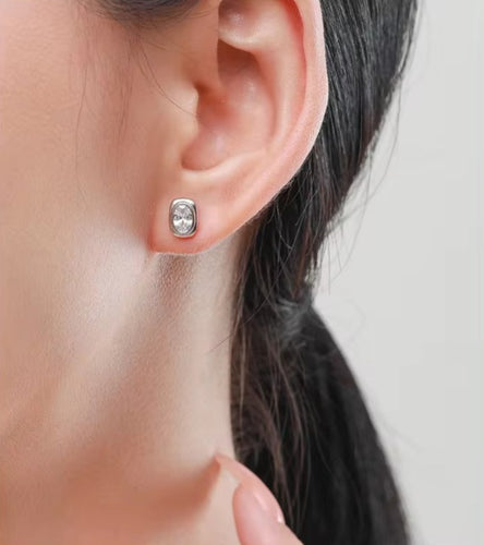 pendientes de plata de ley 925 con circonita AAA