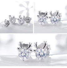 Cargar imagen en el visor de la galería, pendientes de tuerca de ciervo Milu para mujer