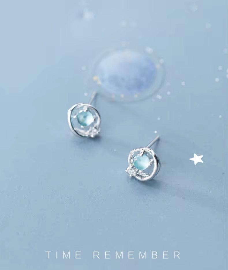 pendientes de plata de ley 100% para mujer y niña