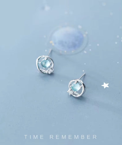 pendientes de plata de ley 100% para mujer y niña