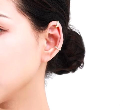 pendientes de plata de ley 925 para hombre y mujer, aretes con Clip brillante de circonita cúbica