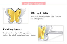 Cargar imagen en el visor de la galería, pendientes de tuerca de mariposa para mujer
