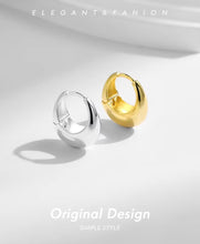 Load image into Gallery viewer, pendientes de aro de Plata de Ley 925 p