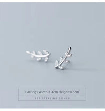 Cargar imagen en el visor de la galería, Vinage-pendientes de tuerca de árbol de la vida para mujer, de Plata de Ley 925, a la moda