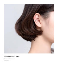 Load image into Gallery viewer, pendientes de plata de ley 925 con forma de V para mujer, aretes con Clips brillantes