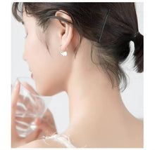 Load image into Gallery viewer, pendientes de plata de ley 925 con forma de elefante, joyería fina, con gancho, para mujer