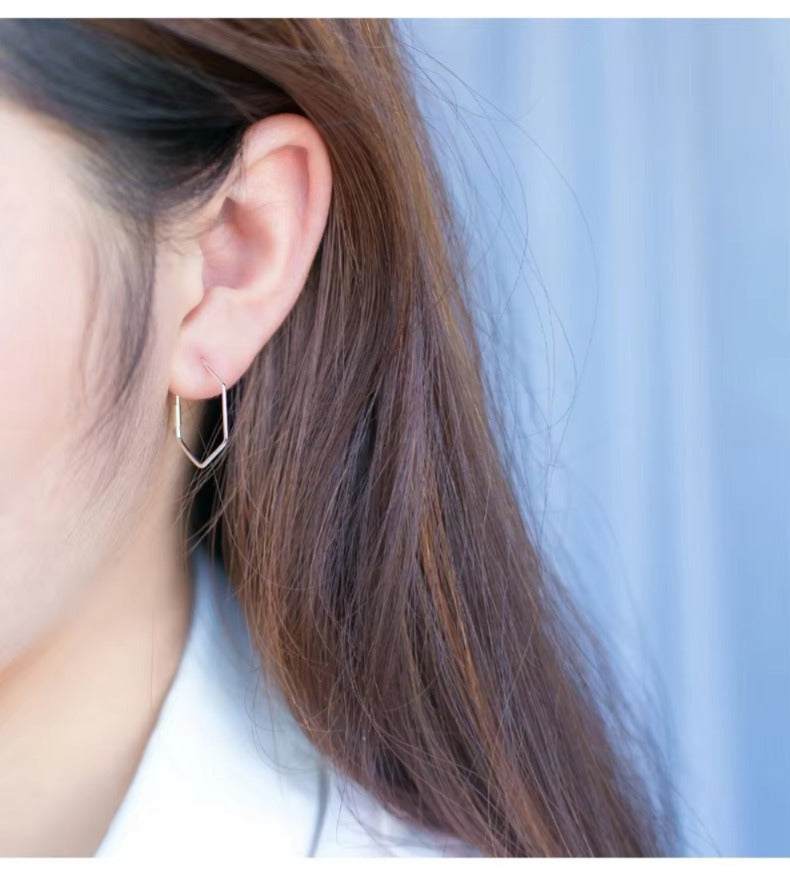 pendientes de aro de plata de primera ley para mujer, aretes pequeños