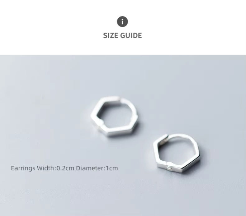 pendientes de plata de ley 2021 para mujer y niña, aretes geométricos simples