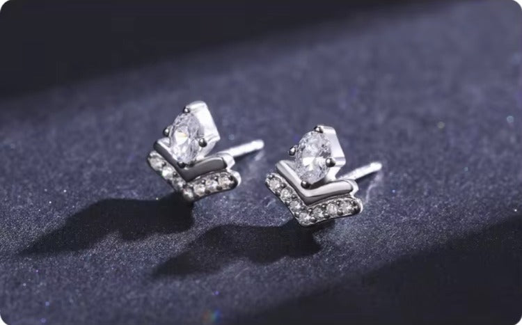 pendientes de plata de ley 925 con colgante para mujer