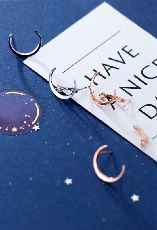 lujo Luna joyería de plata para mujeres