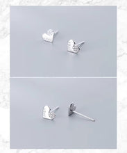 Cargar imagen en el visor de la galería, pendientes de tuerca de circonita deslumbrantes para mujer, joyería fina romántica