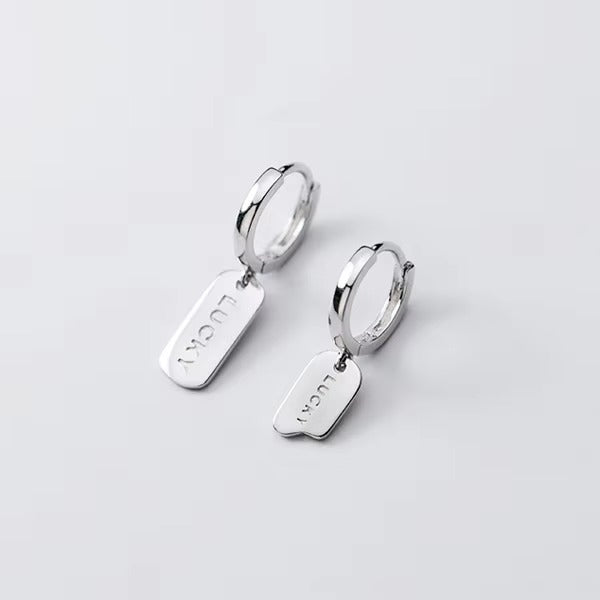 pendientes de aro de Plata de Ley 925 auténtica para mujer