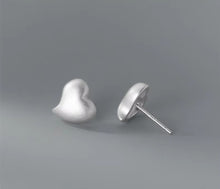 Load image into Gallery viewer, pendientes de plata de ley 925 con acabado esmerilado para mujer