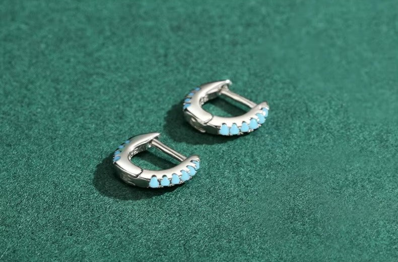 pendientes pequeños de Plata de Ley 925 para mujer y niña, aretes de aro, joyería llamativa