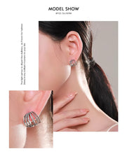 Cargar imagen en el visor de la galería, pendientes de tuerca geométricos delicados para mujer