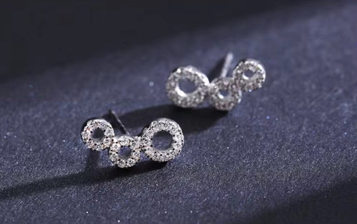 pendientes de plata de ley 925 auténtica para mujer