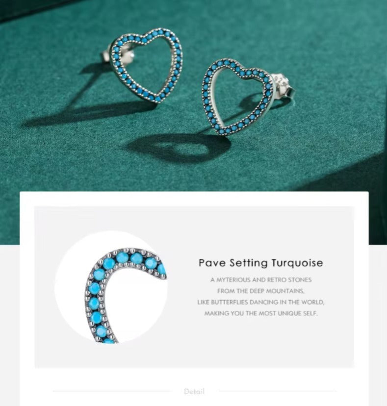 pendientes de tuerca de Plata de Ley 925 para mujer