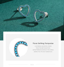 Cargar imagen en el visor de la galería, pendientes de tuerca de Plata de Ley 925 para mujer